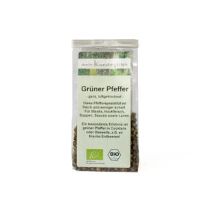 Bio Pfeffer grün, ganze luftgetrocknete Pfefferkörner 30g