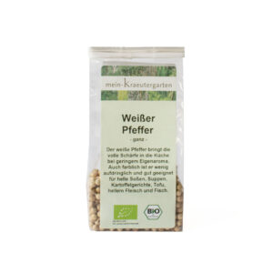 Bio Pfeffer weiß, ganze Pfefferkörner 50g
